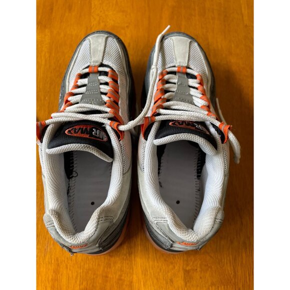 Nike Air Max Men's Sneakers Sz 6.5 Gray & Orange Vintage Vibes 2010 - Picture 4 of 16